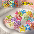 Star-Shaped Alloy Hair Clips Set - Lightweight Retro Hair Accessories for Daily Styling