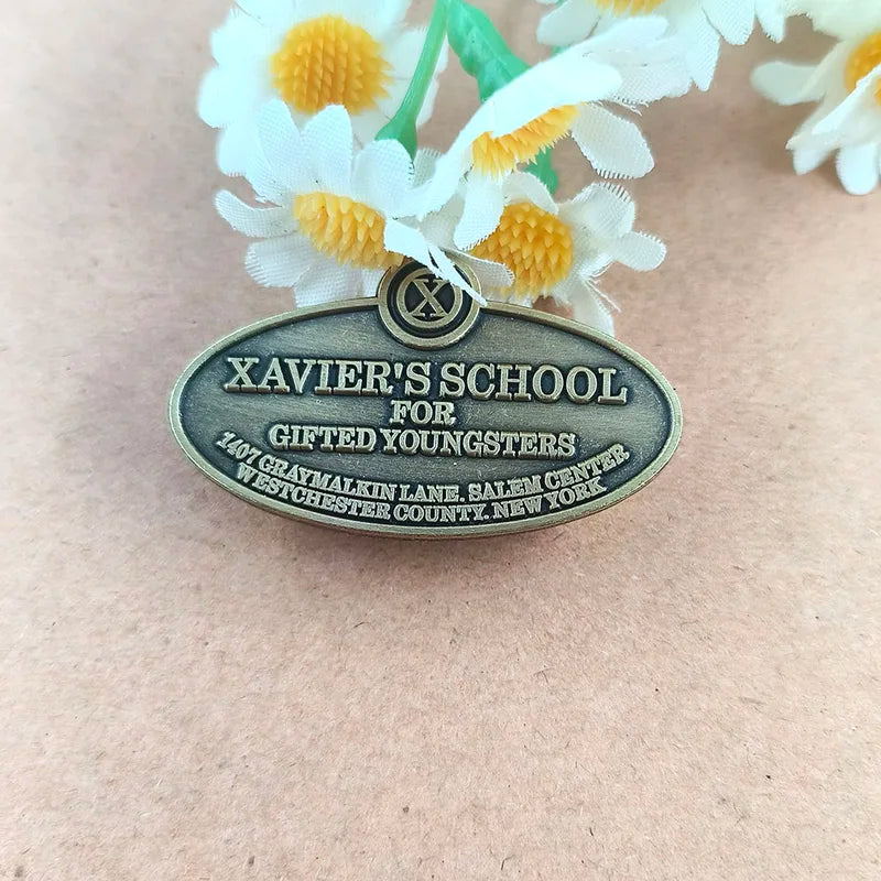 X-Men Xavier’s School Brooch - Movie-Inspired Enamel Pin Collectible Badge
