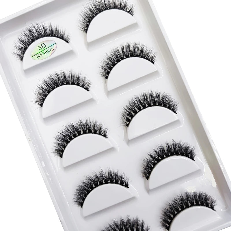 3D Mink False Eyelashes - Soft Cat Eye Makeup Lashes, Faux Cils, Multiple Colors