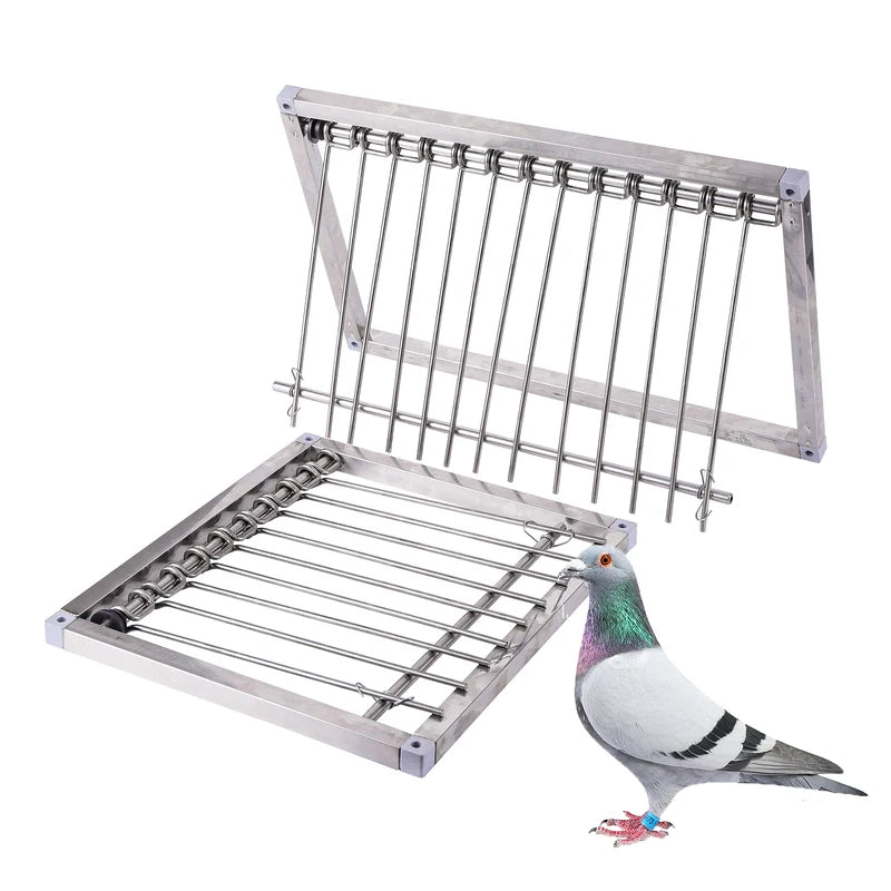 Stainless Steel Dovecot Trap Door for Pigeon Loft Bird Cage Entrance