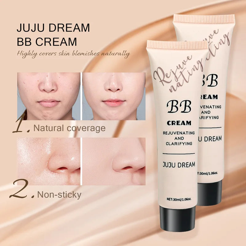 Moisturizing BB Cream for Dry Skin - Long-Lasting Oil Control Foundation