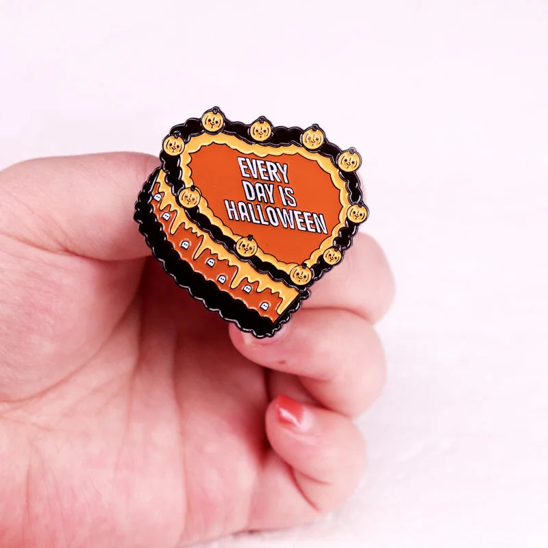 Halloween Enamel Pin Pumpkin Ghost Decor Brooch Jewelry Accessory
