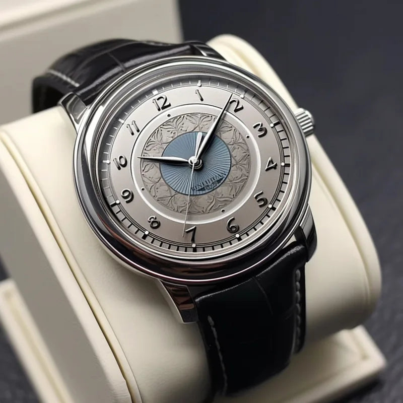 Men's Waterproof Luxury Business Wristwatch 2025 Quartz Leather Strap