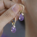 Retro Elegant Teardrop Pendant Earrings for Women - Versatile Jewelry Gift
