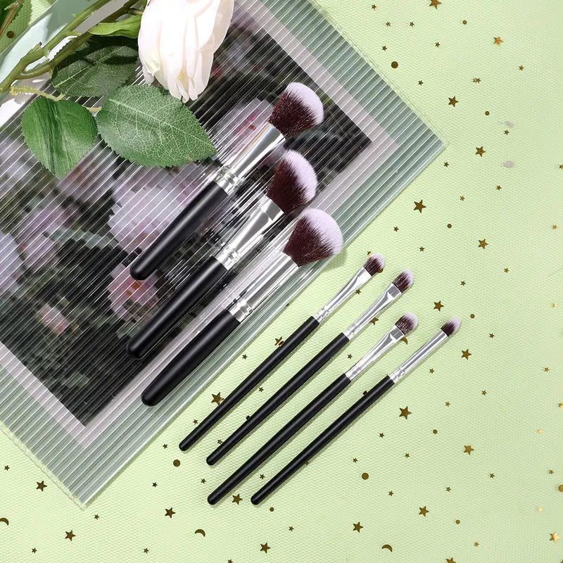 Makeup Brush and Sponge Set - Soft Fluffy Cosmetic Tools for Face & Eyes
