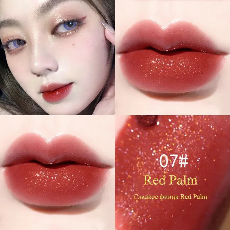 Long Lasting Waterproof Liquid Lip Gloss - Velvet Matte Finish, 10 Colors