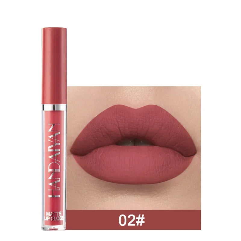 Waterproof Matte Lipstick Set - Long Lasting Velvet Lip Gloss with Moisturizing Formula