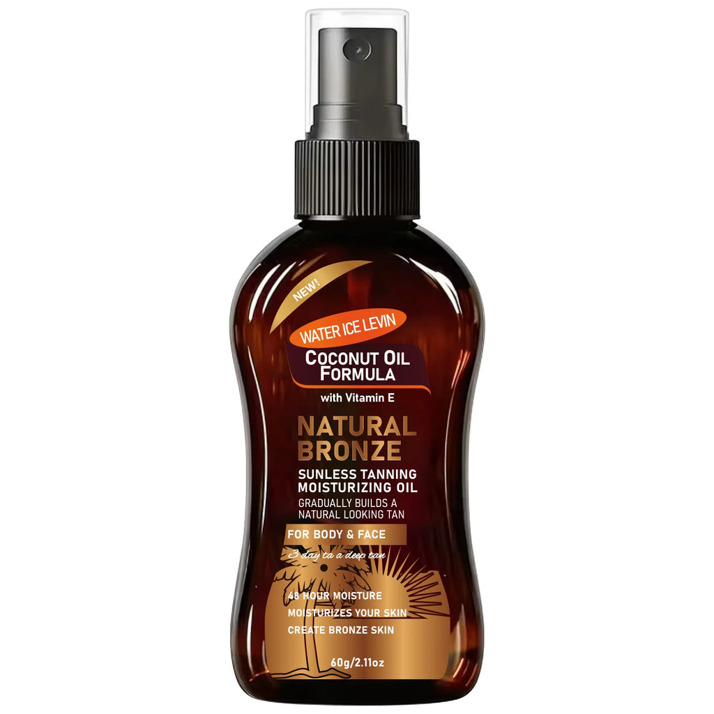 Sunless Tanning Oil for Face & Body - Moisturizing Natural Bronze Skin Care 60g
