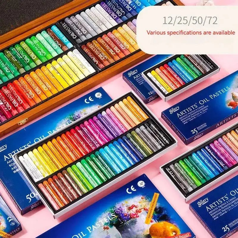 Oil Pastel Soft Stick Set for Kids & Artists - 25/50 Colors, Washable Drawing Supplies