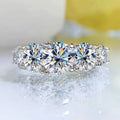 3.6CT Moissanite Wedding Ring Set for Women Sterling Silver Jewelry