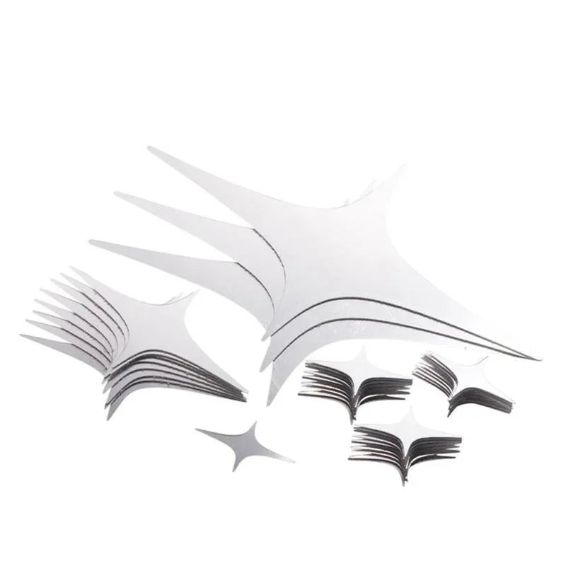 50Pcs Mirror Effect Star Shape Wall Decals - Removable Home Decor Stickers