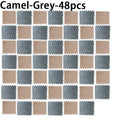 Interlocking Foam Carpet Tiles for Bedroom & Window Mats - Washable & Cuttable, 48PCS