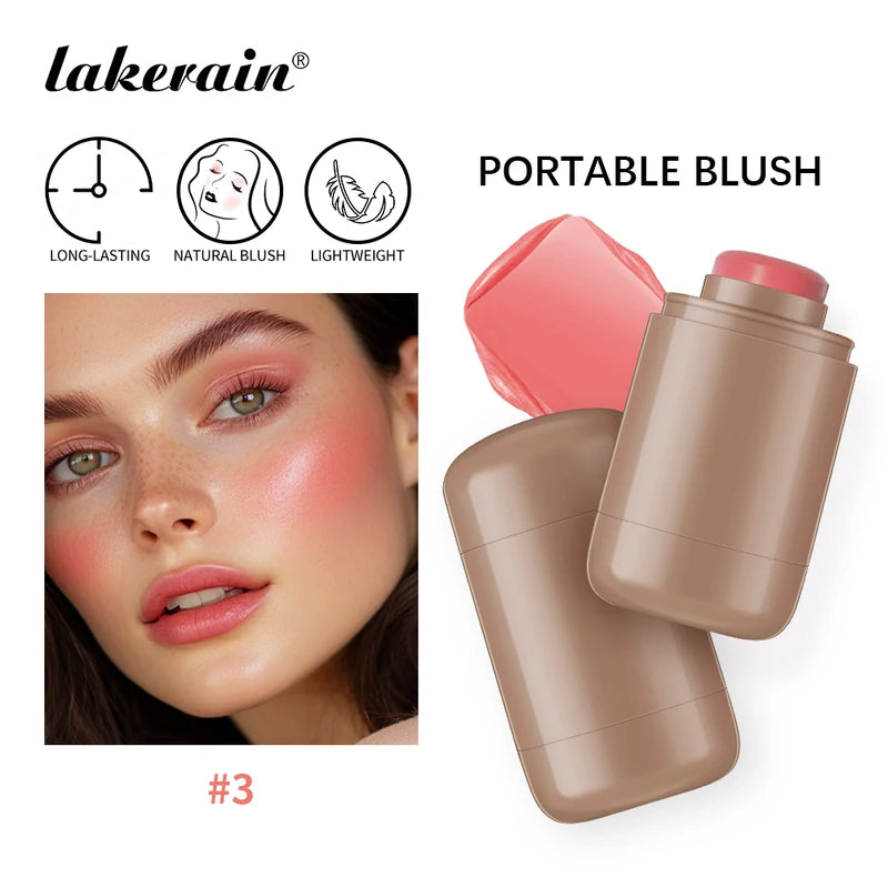 3-in-1 Lip & Cheek Stick Brightening Moisturizing Makeup | Multiple Colors
