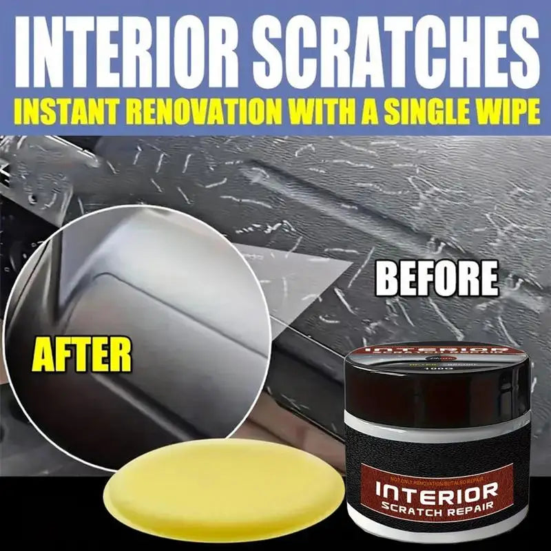 Car Dashboard Scratch Repair Paste Kit - Interior Panel Wax Coating for Minor Scratches