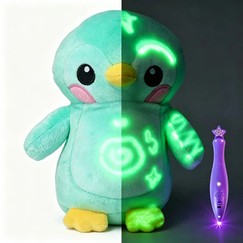 Glow-in-The-Dark Plush Doll Toy - Light Painting Educational Stress Relief Gift