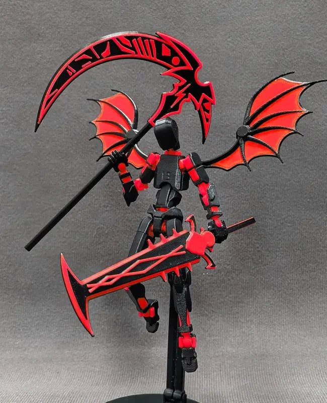 3D Printed Action Figure Set with Accessories - Collectible Toy for Kids & Adults