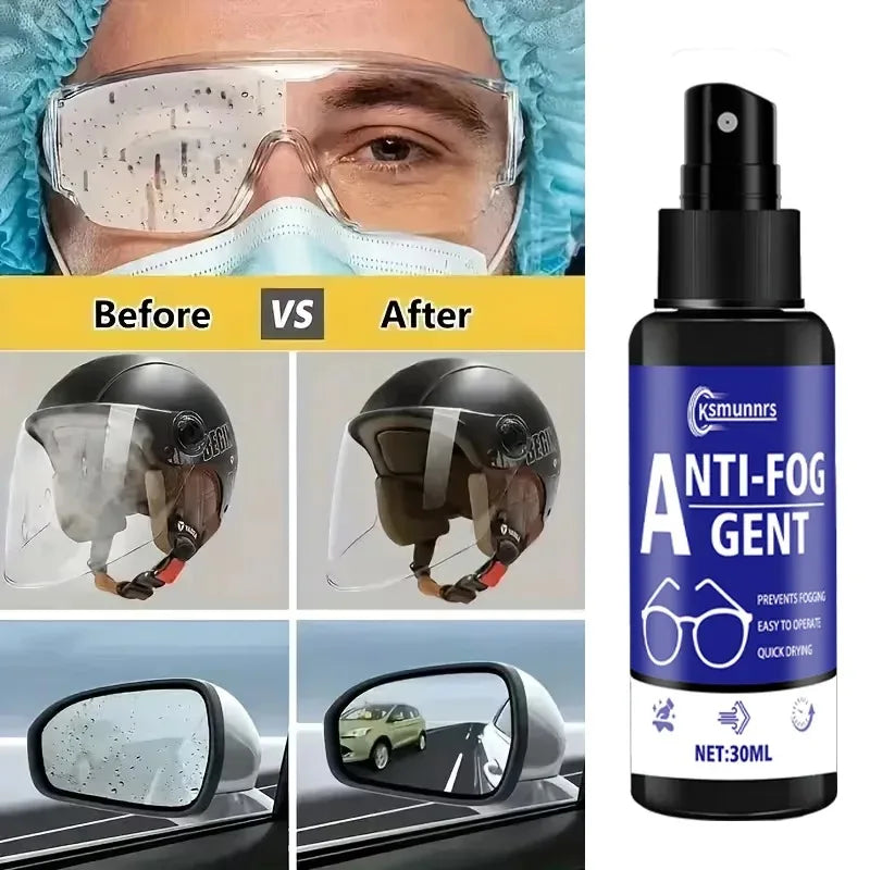 Anti-Fog Spray for Glasses and Goggles - Long-Lasting Clear Vision Solution