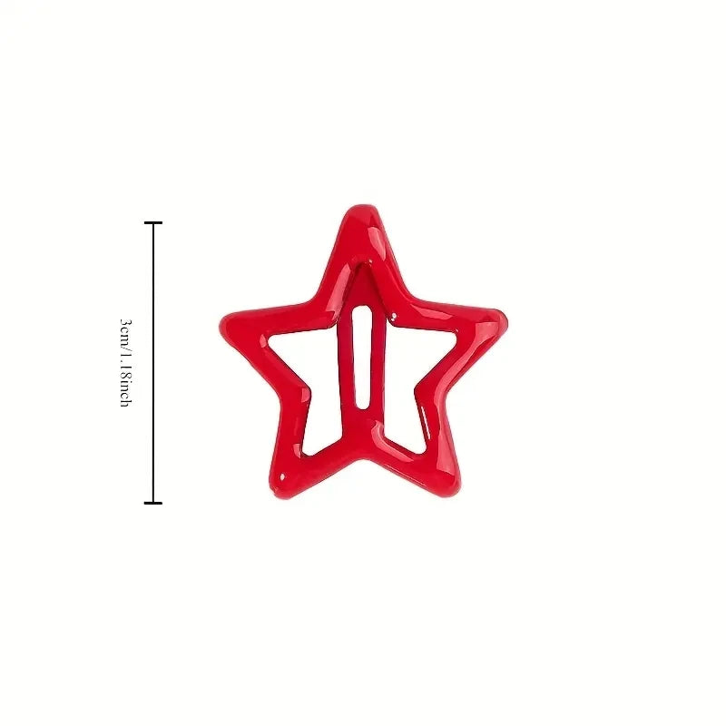 20pcs Colorful Star Hair Clips for Girls Kids Hair Accessories