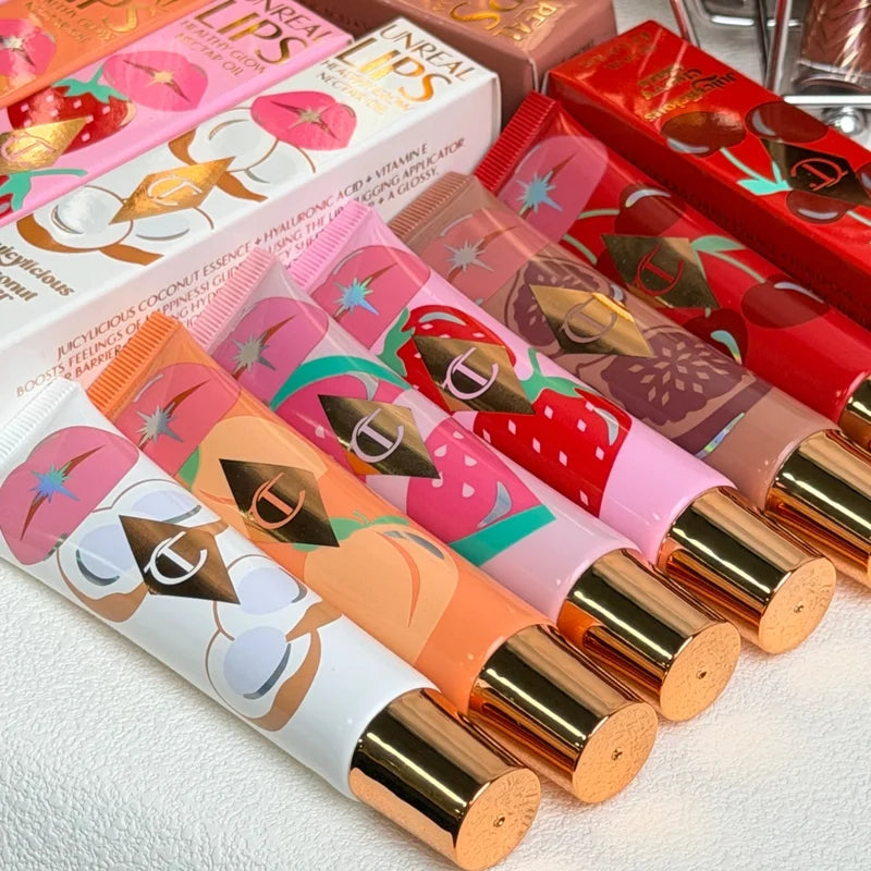 Hydrating Lip Gloss with Mirror Shine Cushiony Velvet Non-Sticky Long Wear Lip Lacquer