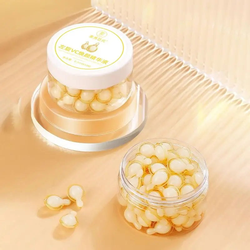 50Pcs Collagen Face Serum Capsules Set - Moisturizing & Whitening Skin Care