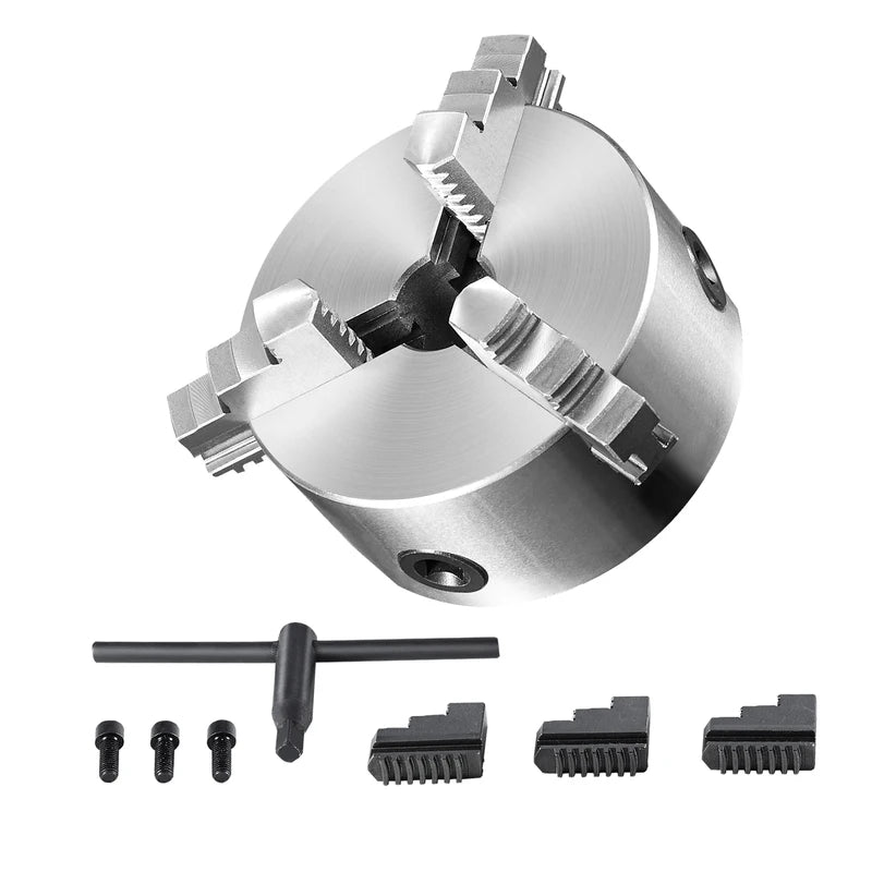 Self-Centering 3-Jaw Lathe Chuck 160mm/200mm/250mm for Metal & Wood Machining