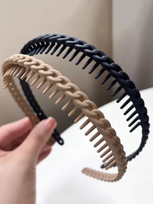 Multicolor Wave Toothed Frosted Hairbands for Women & Girls - Party Hair Accessories