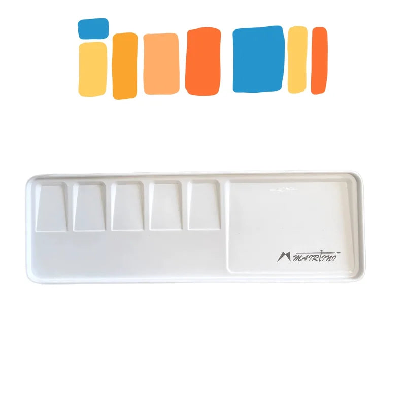 Mini Metal Watercolor & Acrylic Paint Palette - Portable Art Tray