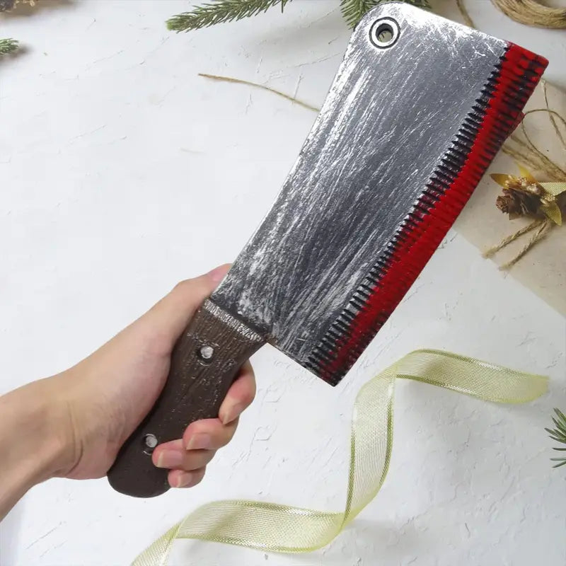 Halloween Fake Blood Knife & Axe Toy Set - Holiday Party Decoration