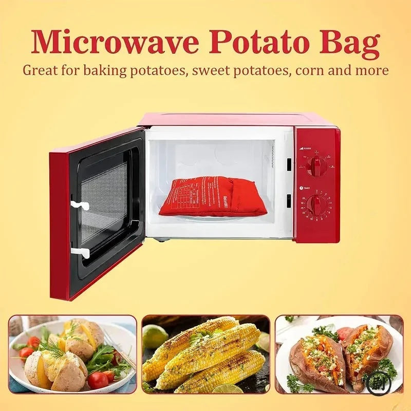 Reusable Microwave Potato Bag Cooker - Quick Baked Potatoes in 4 Minutes