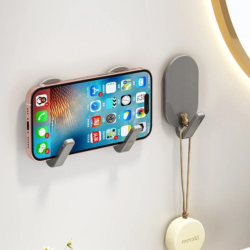 Self-Adhesive Wall Hooks Set - Heavy Duty Key Coat Towel Hanger for Bathroom & Kitchen