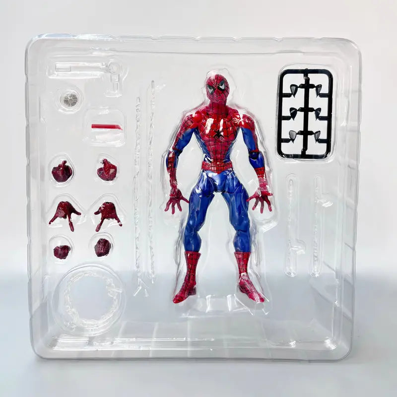 Spider-Man Symbiote Action Figure with Interchangeable Eyes & Hands, Stand Included