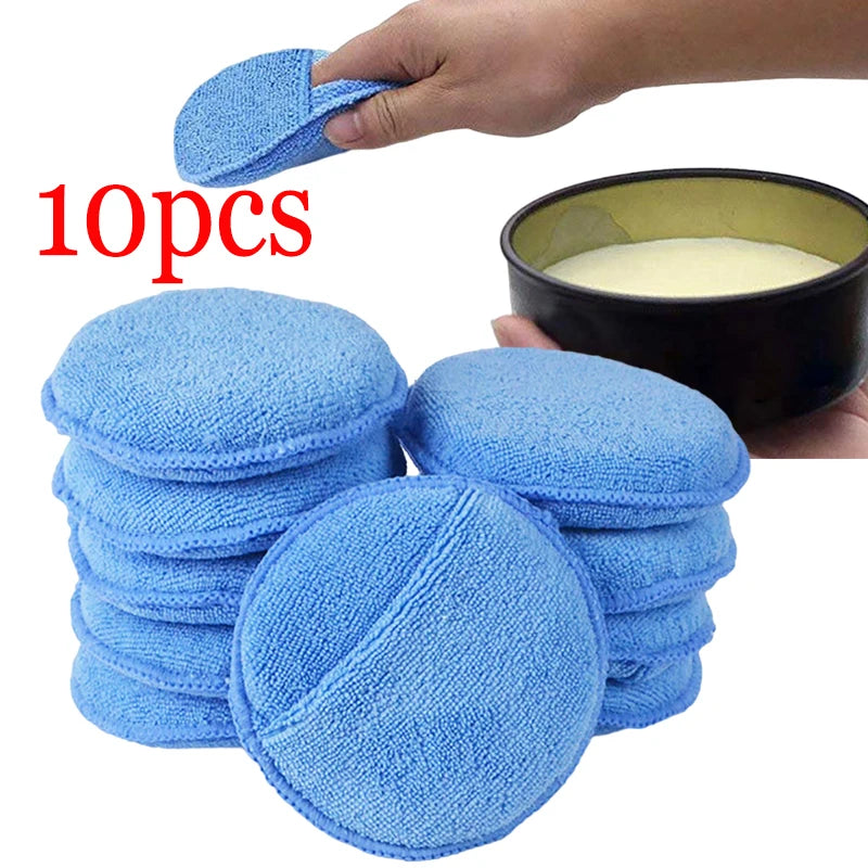 Microfiber Car Polishing Applicator Pads 5 Inch 125mm Foam Sponges for Auto Waxing and Cleaning