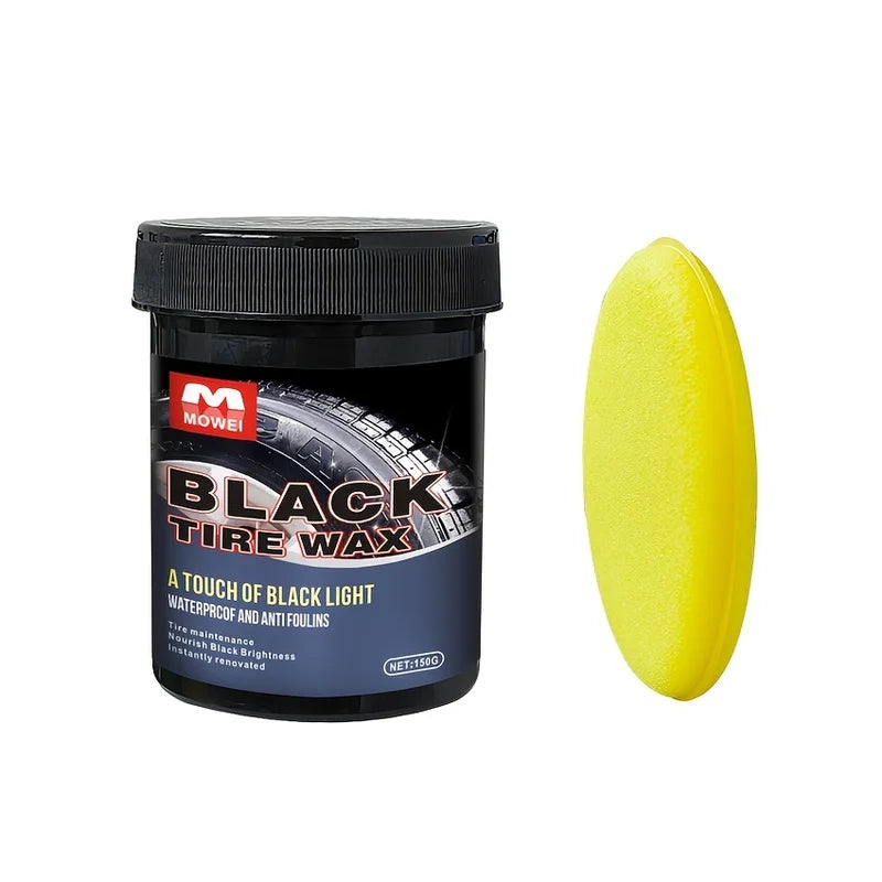 Car Tire Shine & Retread Wax - Durable Anti-Aging Gloss Enhancer, 150g