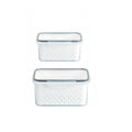 Plastic Food Storage Container Set with Lid for Fruits Vegetables Meat - Reusable Kitchen Organizer