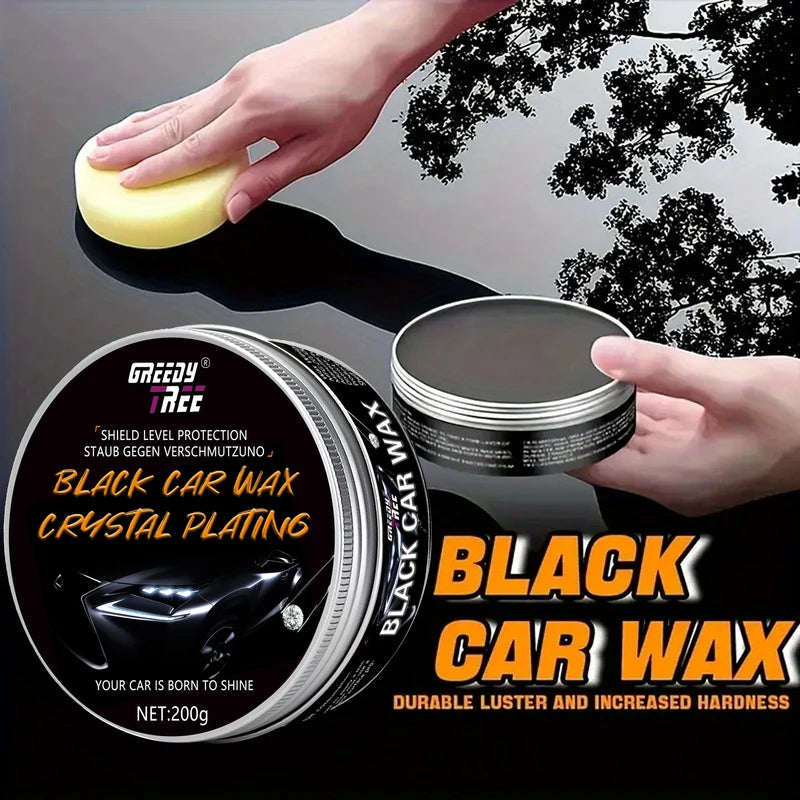 Black Car Wax with Ceramic Coating - Scratch & UV Protection, Easy Application