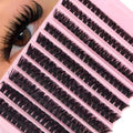 Cluster Lashes 240pcs Mixed Lengths 40D Ultra-Natural Reusable False Eyelashes