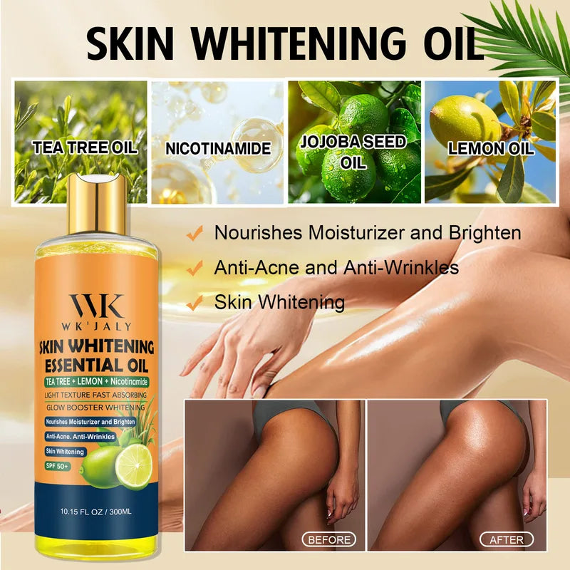 Deep Moisturizing Body Oil for Dark Skin - Hydrating & Spot Reduction