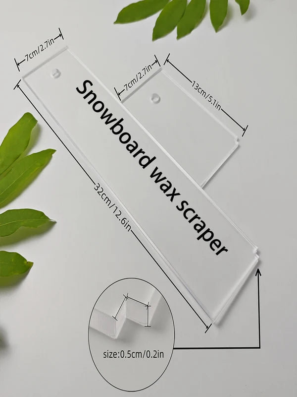 Ski & Snowboard Wax Scraper Set - Double Board Maintenance Tools