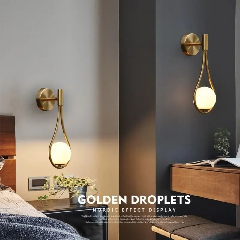 Modern Indoor Wall Sconce Light with Plug Switch - LED Bedroom & Living Room Wall Lamp