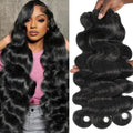 Brazilian Human Hair Bundles - Natural Black, Body Wave, Raw Remy Extensions