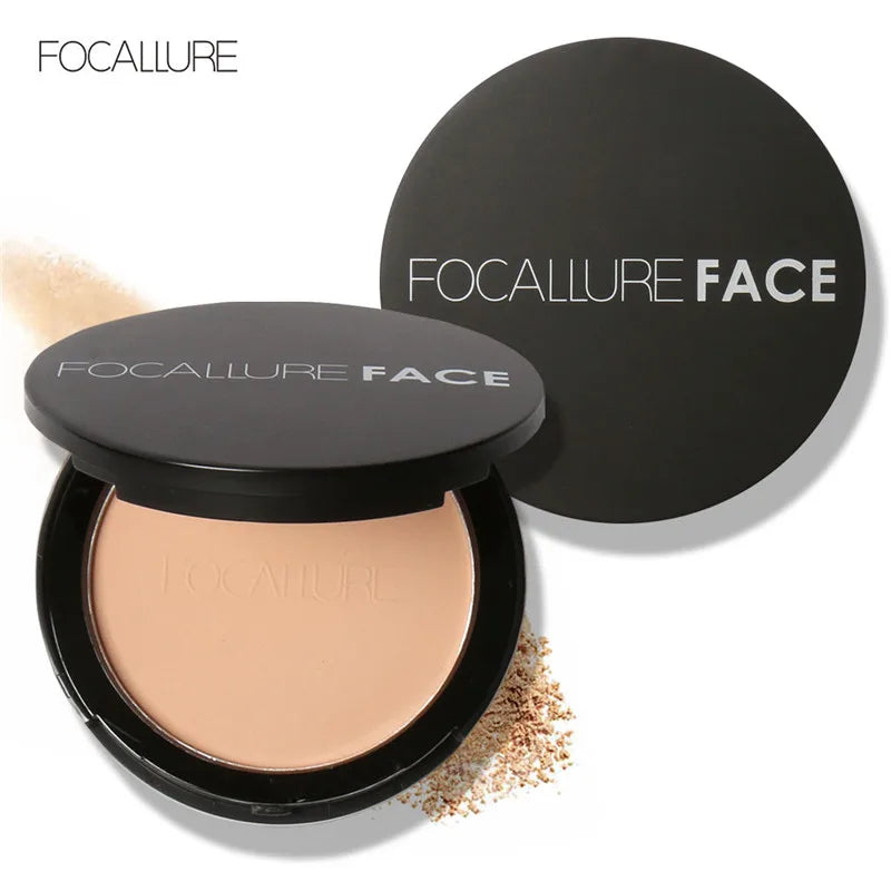 Face Powder with Oil Control & Brightening Finish - 3 Colors, Compact, 26g