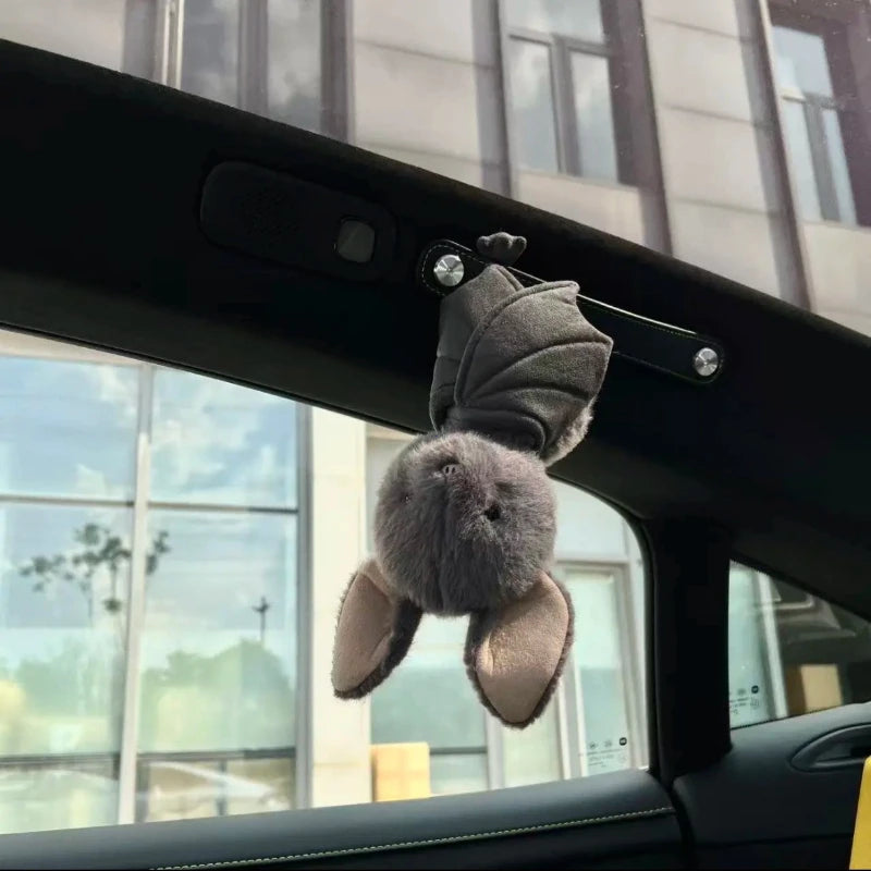 25cm Cartoon Bat Halloween Plush Pendant - Funny Animal Car Decoration
