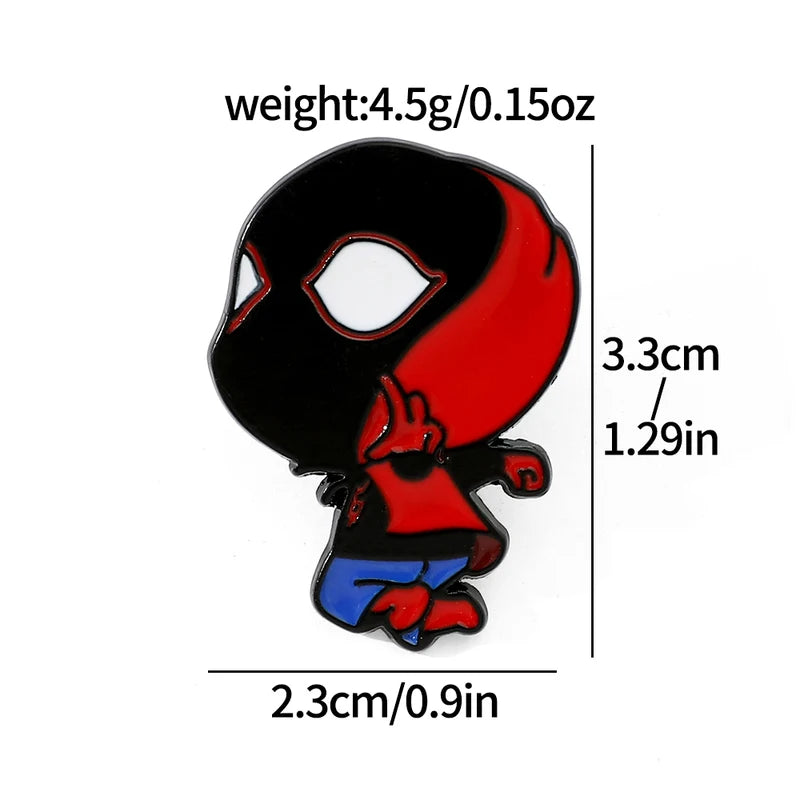 Creative Cartoon Spider-Man Enamel Brooch Pin Jewelry Accessory