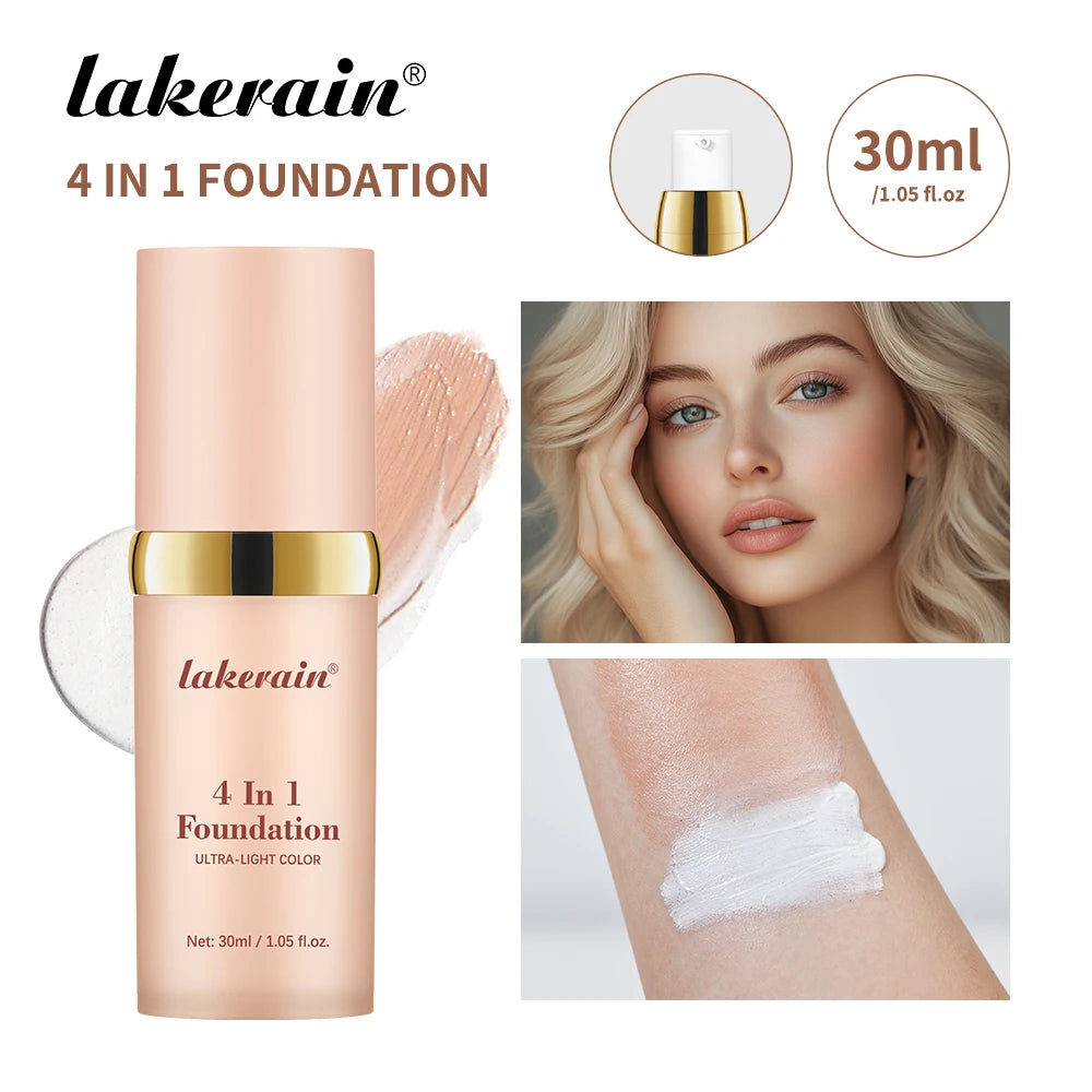 4-in-1 Foundation with SPF30, Concealer & Moisturizer - Brighten Skin