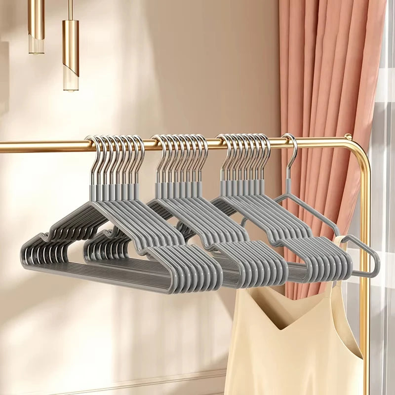 10Pcs Metal Traceless No-Slip Clothes Hangers for Closet Organization