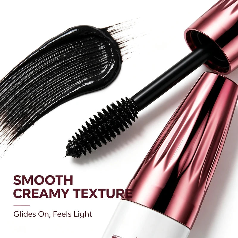 Waterproof Volumizing Mascara for Natural Long-Lasting Lash Look - Black
