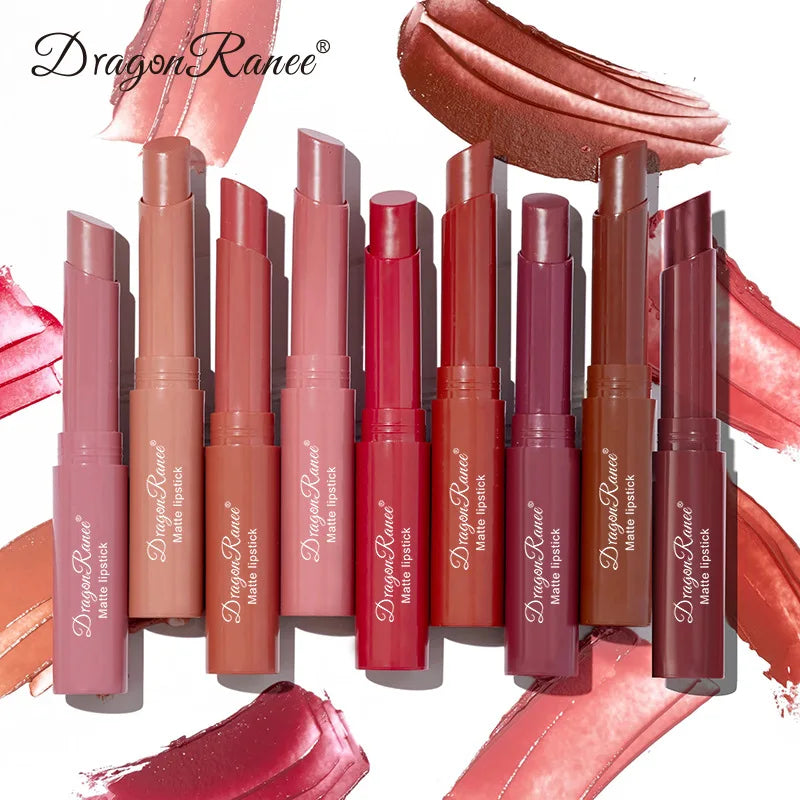 Waterproof Matte Lipstick & Lip Liner Pen Set - Long Lasting, 12 Colors