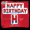 Spider Theme Birthday Banner with Red and Blue Letters for Superhero Party Decor