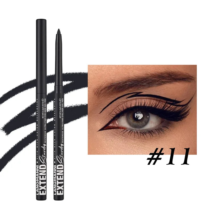 Waterproof 2-in-1 Eye Liner & Shadow Pencil Set - Lasting, Rotating, Matte Finish