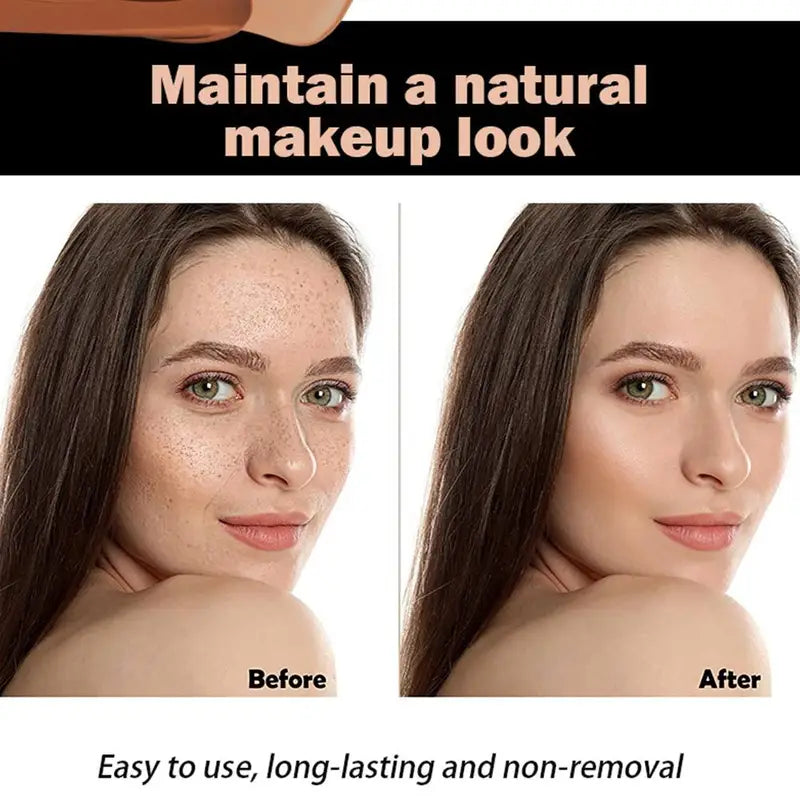 Full Coverage Liquid Foundation Matte Face Makeup Concealer Oil Control Brightening Skin Tone